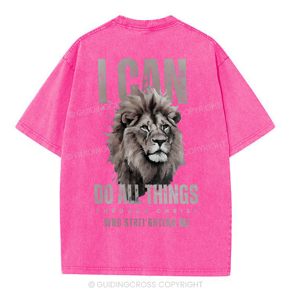 I Can Do All Thing Christian Washed T-Shirt