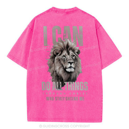I Can Do All Thing Christian Washed T-Shirt