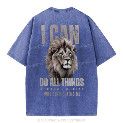 I Can Do All Thing Christian Washed T-Shirt