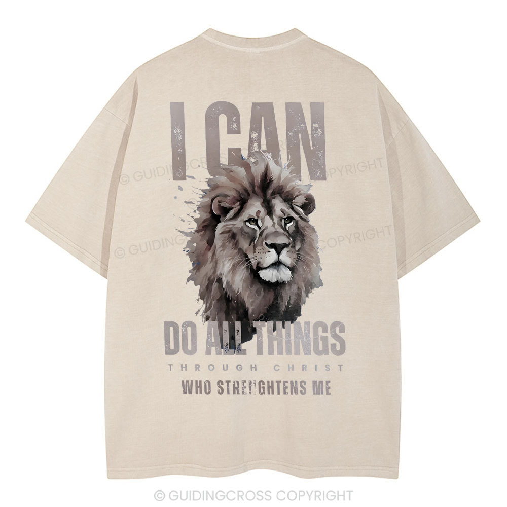 I Can Do All Thing Christian Washed T-Shirt