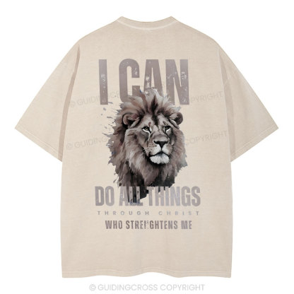 I Can Do All Thing Christian Washed T-Shirt