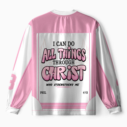 I Can Do All Thing Through Christ Christian Long Sleeve Jersey