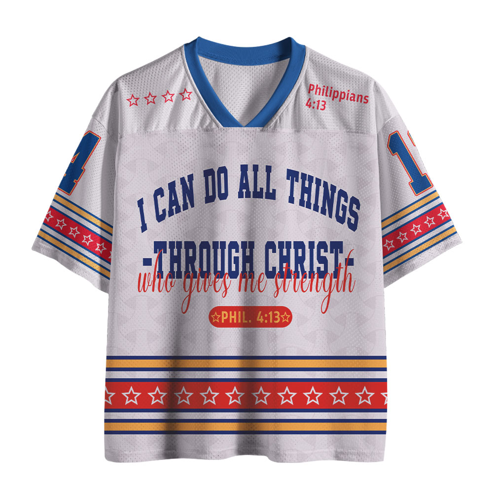 I Can Do All Thing Through Christ Christian Mesh Jersey