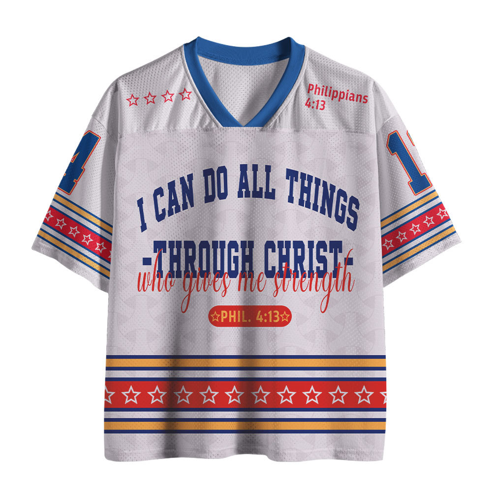 I Can Do All Thing Through Christ Christian Mesh Jersey