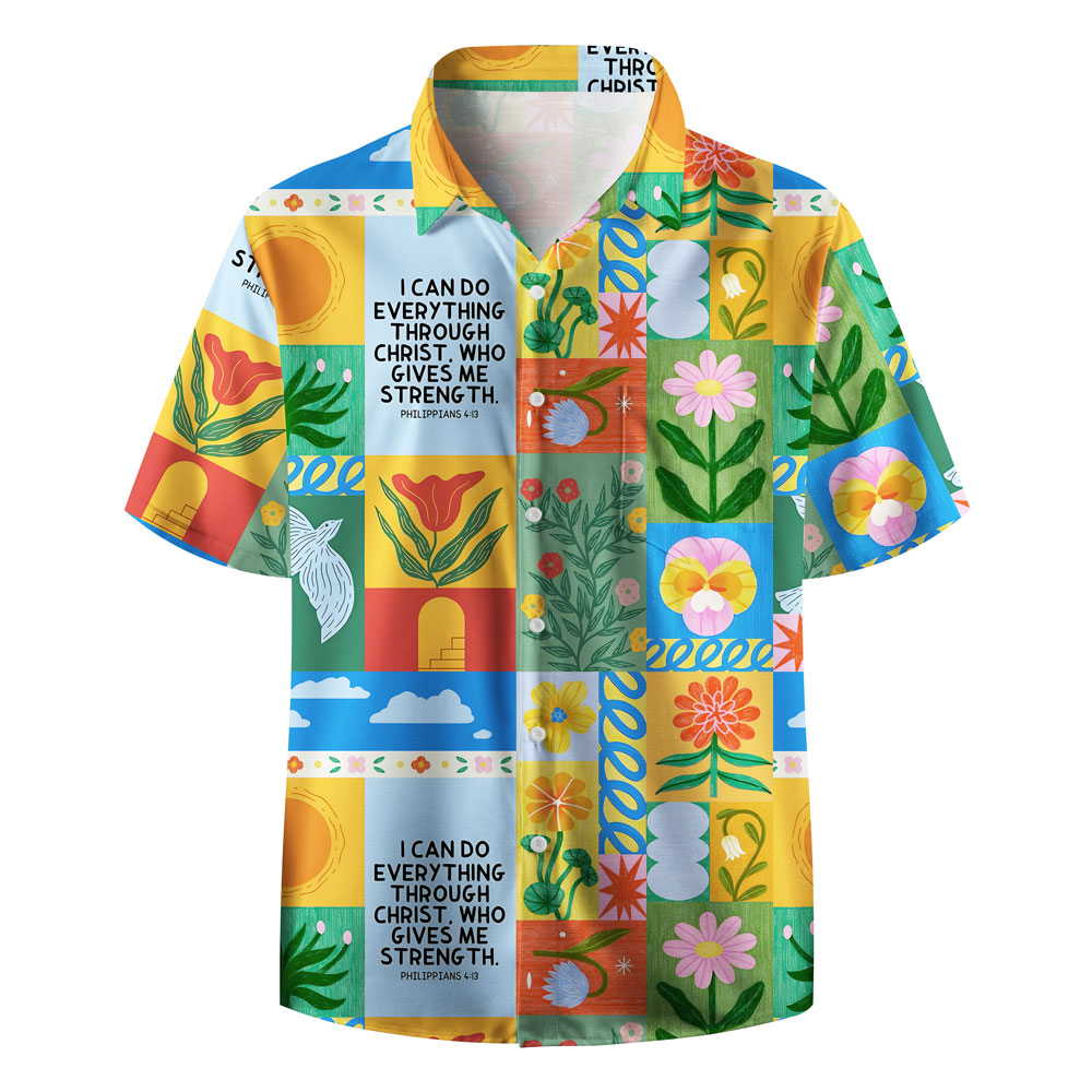 Frist Of All I'm God Pieces Christian Hawaiian Shirt Sale - GuidingCross