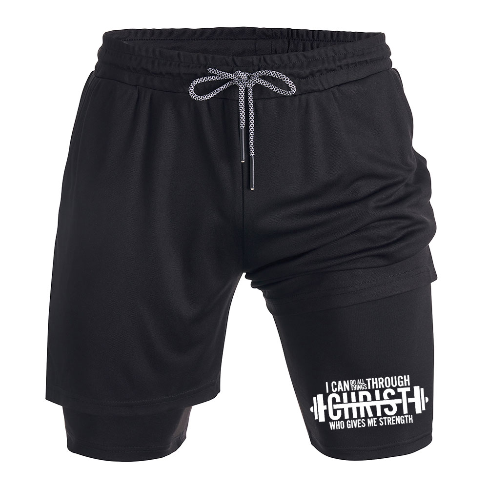 I Can Do All Thing With Christ Christian Performance Shorts