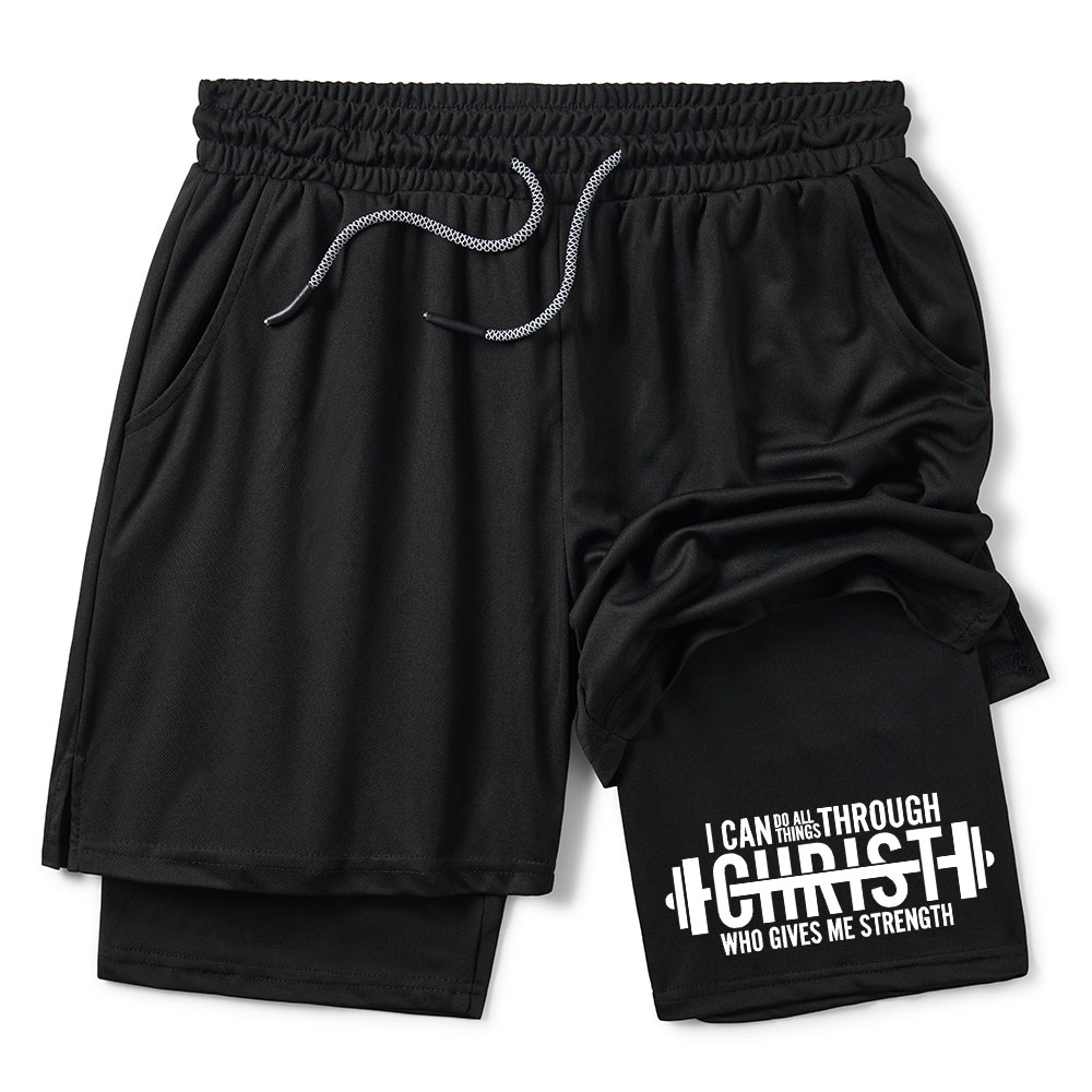 I Can Do All Thing With Christ Christian Performance Shorts