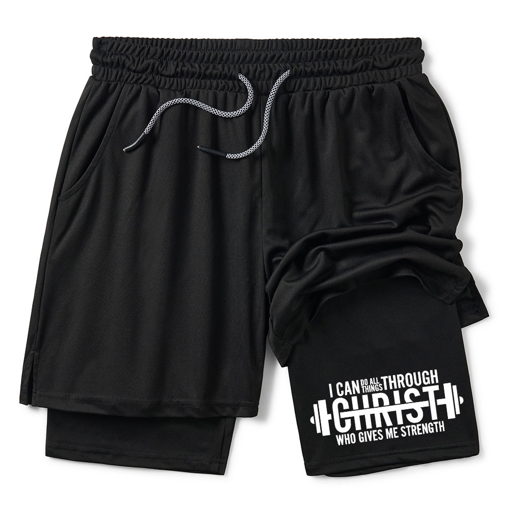 I Can Do All Thing With Christ Christian Performance Shorts
