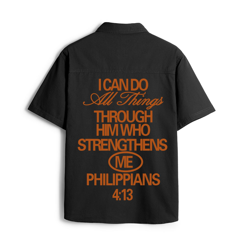 I Can Do All Thing With God Christian Work Shirt