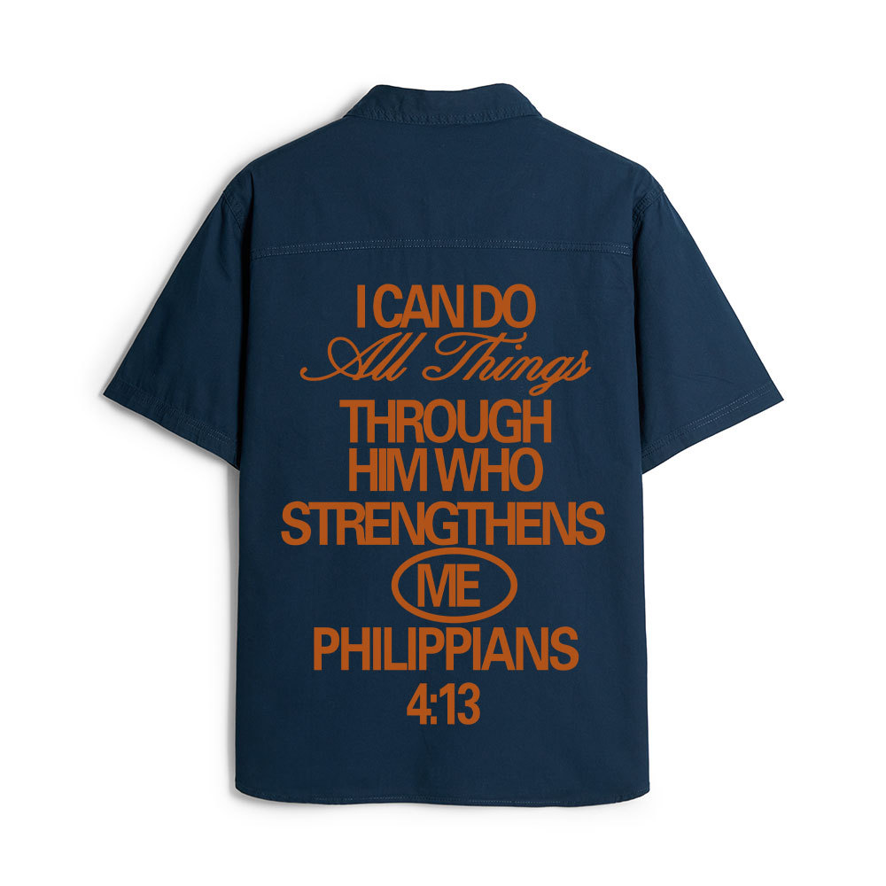 I Can Do All Thing With God Christian Work Shirt