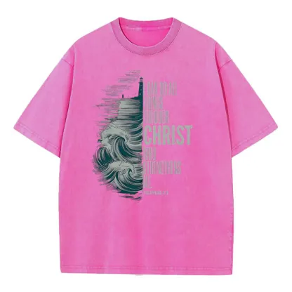 I Can Do All Things Christ Who Strengthens Me Christian Washed T-Shirt