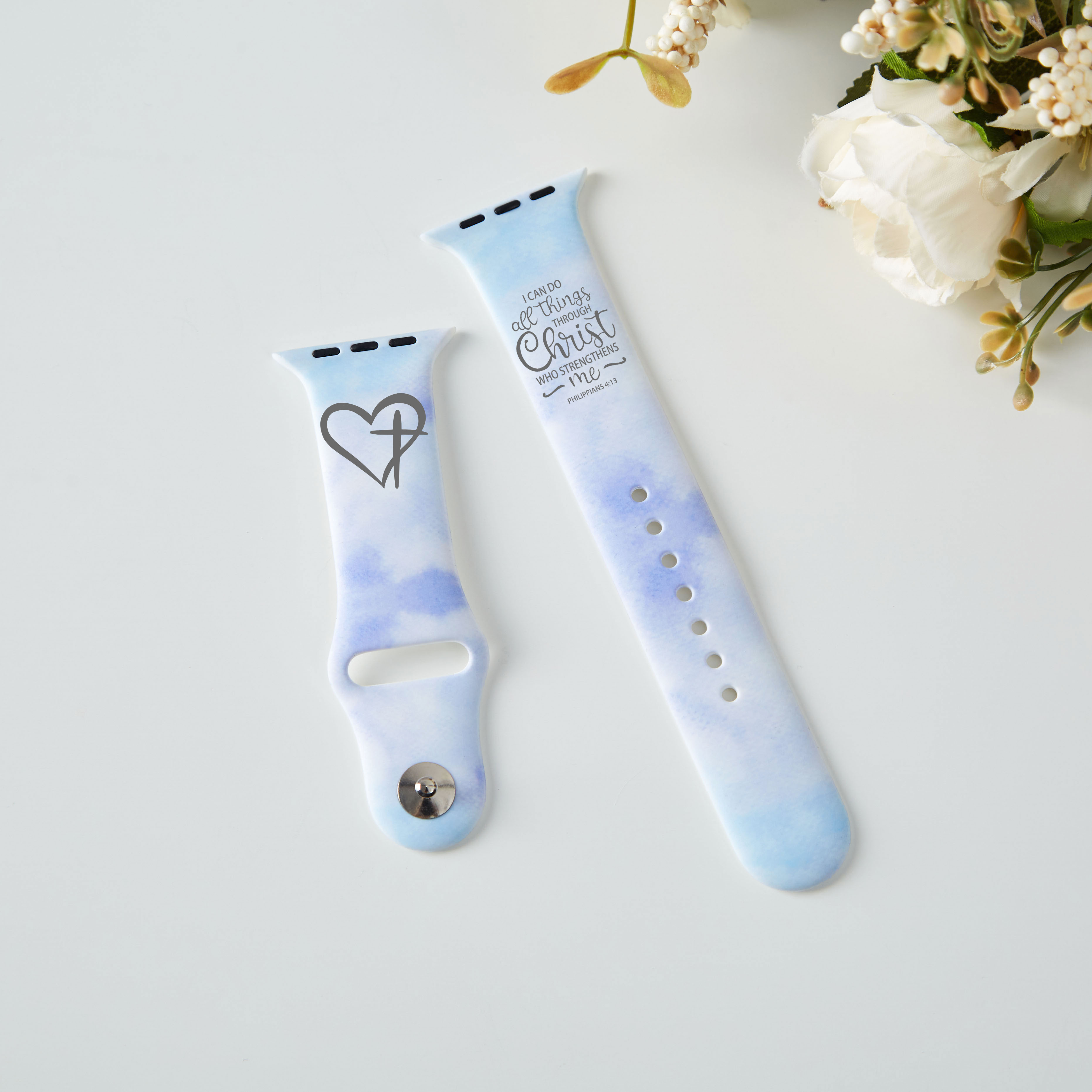 I Can Do All Things Through Christ Christian Print Watch Band