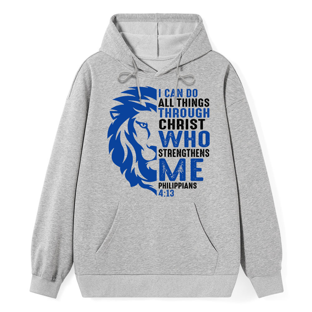 I Can Do All Things Through Christ Lion Hoodie Sale - GuidingCross