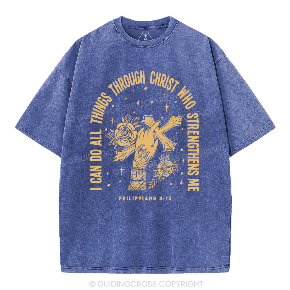 thumbnail image 2 of I Can Do All Things Through Christ T-Shirt – Philippians 4:13 – Unisex Cotton Blend 2 of 6