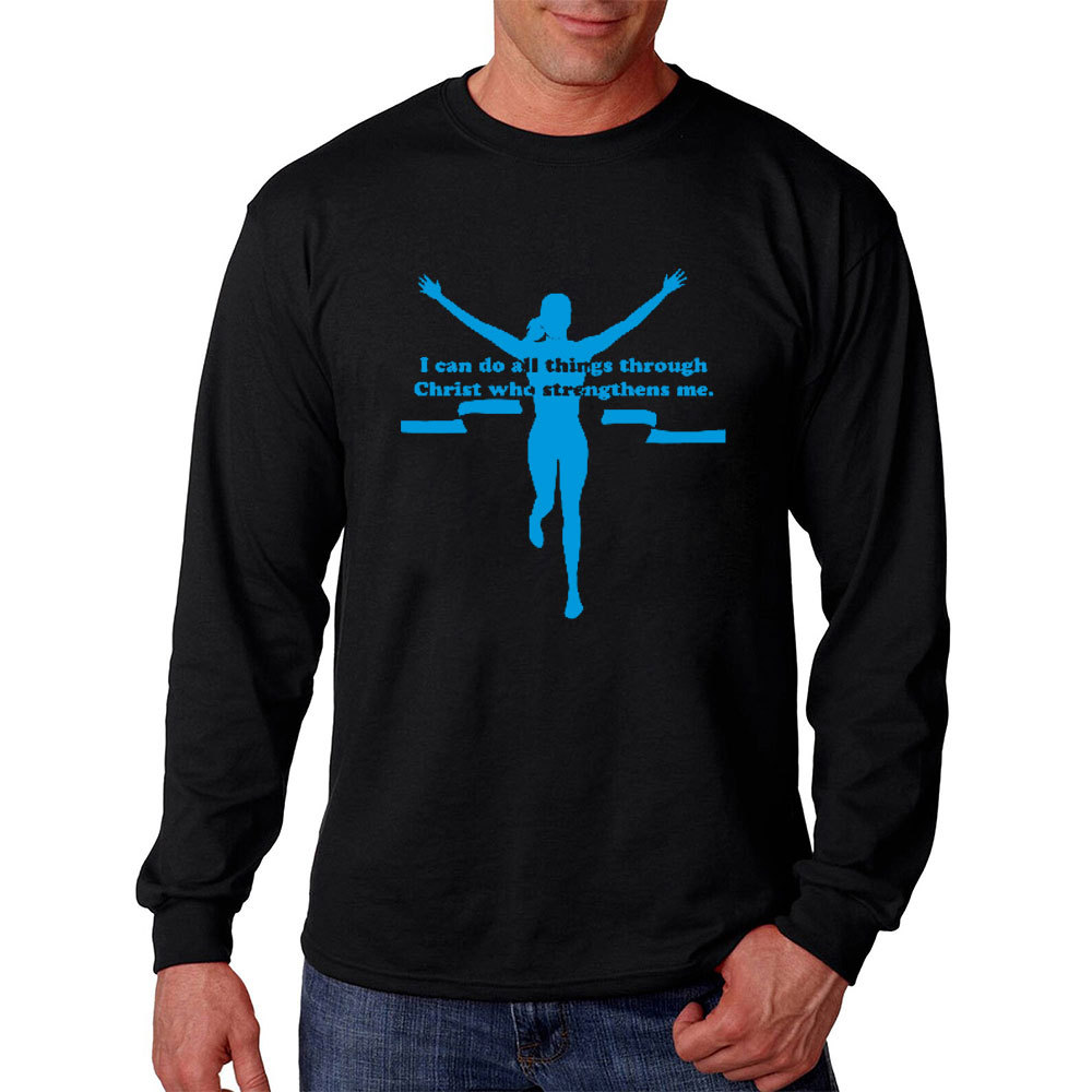 I Can Do All Things Through Christ Who Strengthens Me Christian Long Sleeve T-Shirt