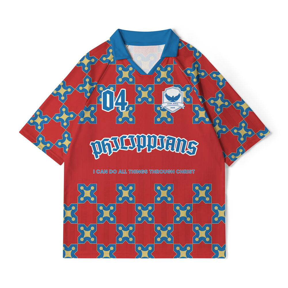 I Can Do All Things Thtough Christ Christian Collar Jersey