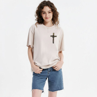 I Can Do All Things With Christ Christian Washed T-Shirt