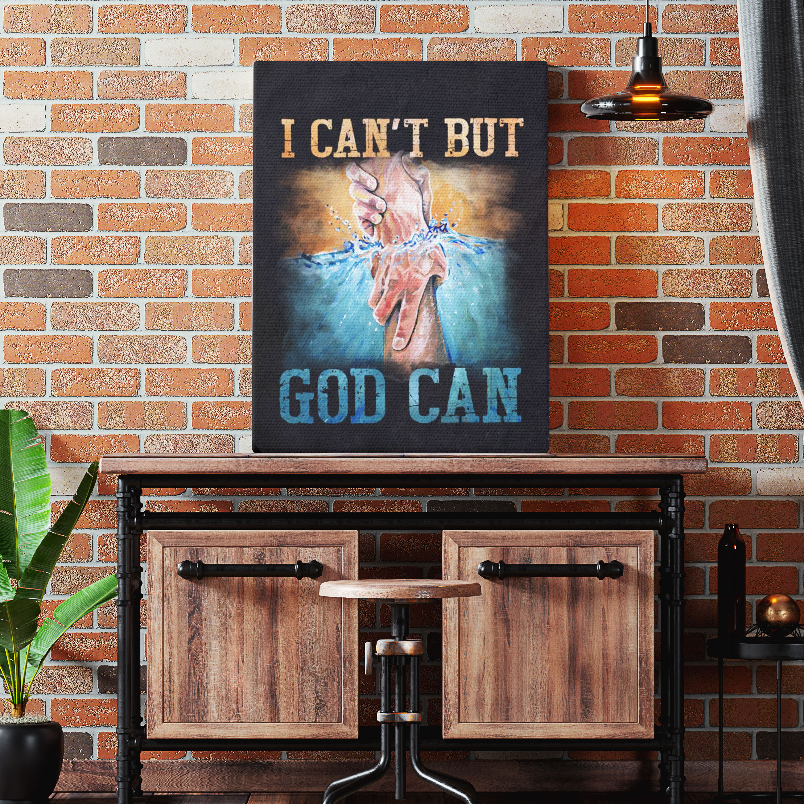 I Can Not But God Can Christian Canvas Wall Art