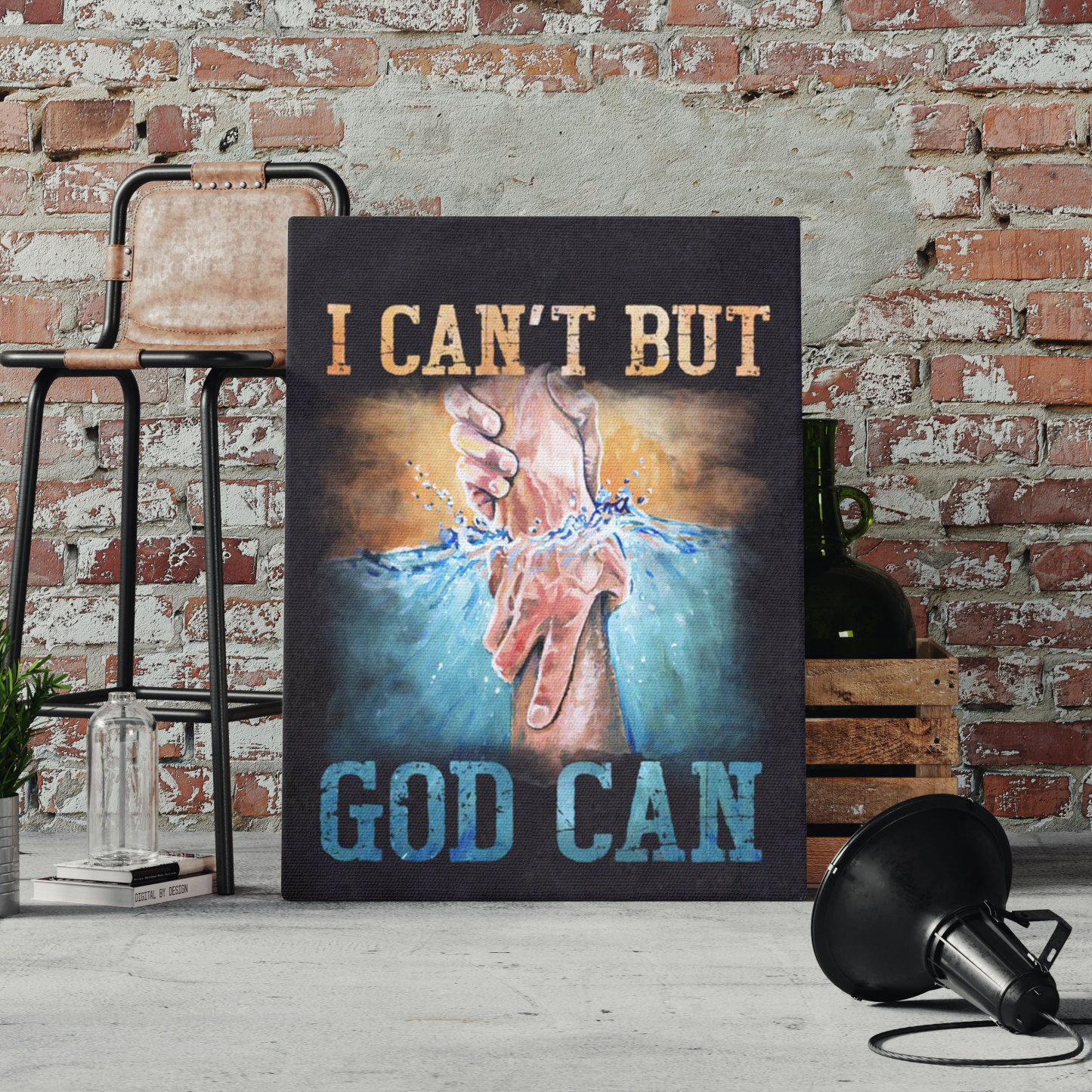 I Can Not But God Can Christian Canvas Wall Art