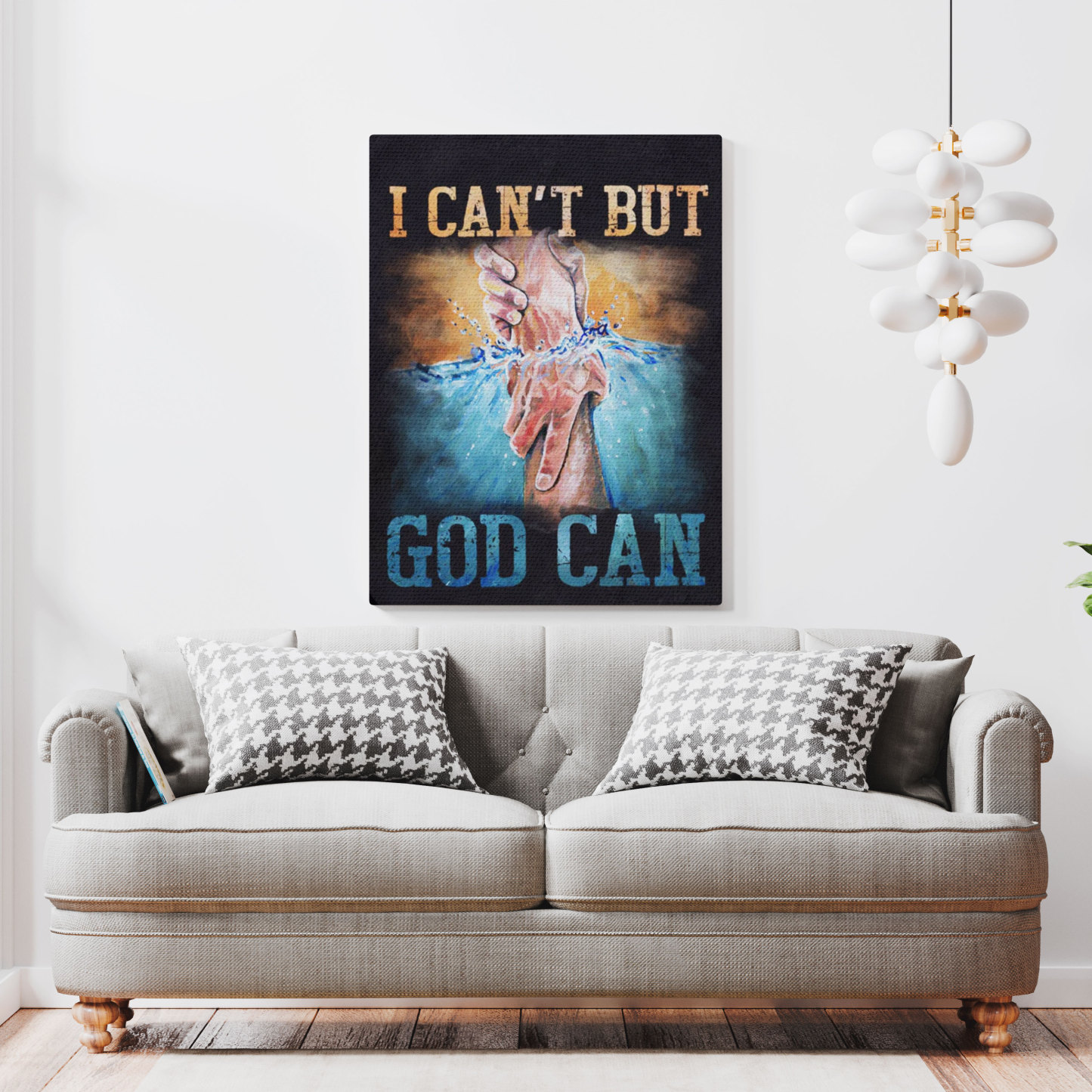 I Can Not But God Can Christian Canvas Wall Art