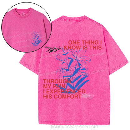 I Experienced His Comfort Christian Washed T-Shirt