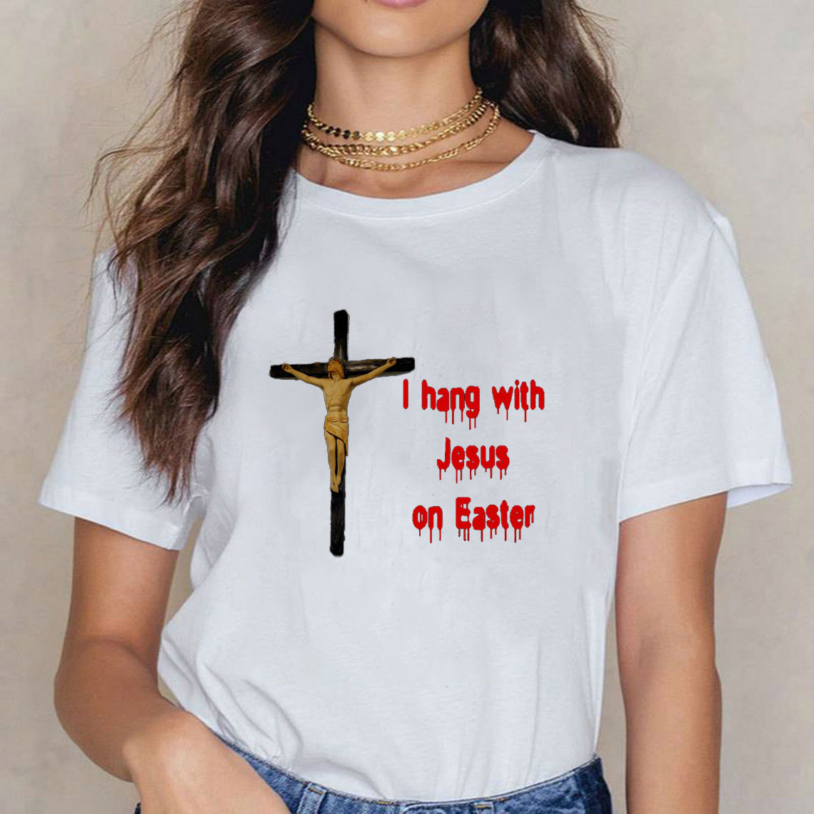 I Hang With Jesus On Easter Christian T-Shirt