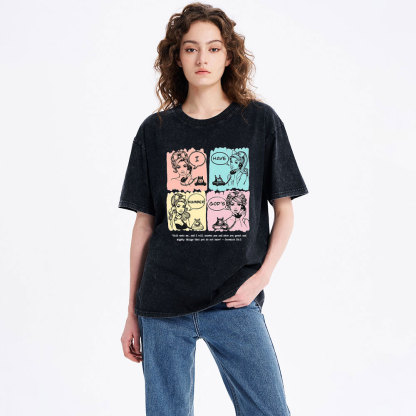 I Have God's Number Christian Washed T-Shirt 