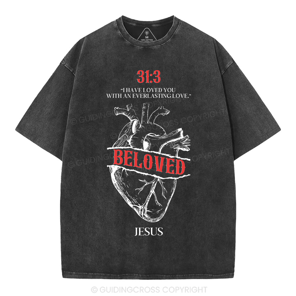 I Have Loved You With An Everlasting Love Christian Washed T-Shirt