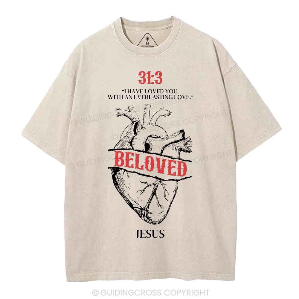 I Have Loved You With An Everlasting Love Christian Washed T-Shirt