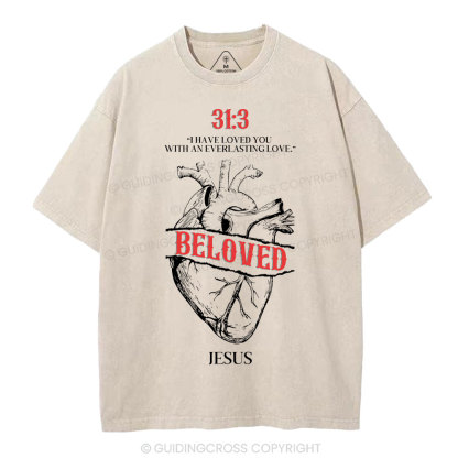 I Have Loved You With An Everlasting Love Christian Washed T-Shirt