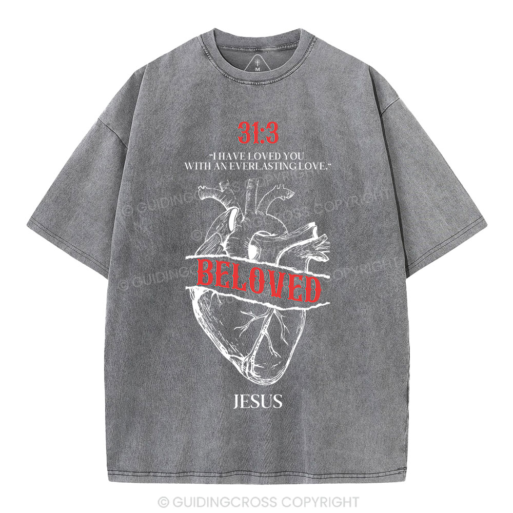 I Have Loved You With An Everlasting Love Christian Washed T-Shirt