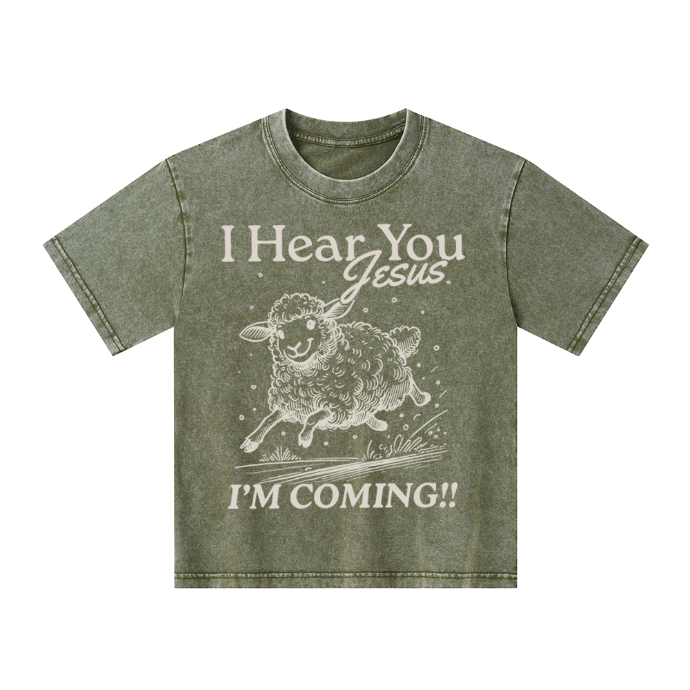 I Hear You Jesus Kid Washed T-Shirt