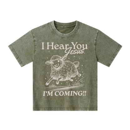 I Hear You Jesus Kid Washed T-Shirt