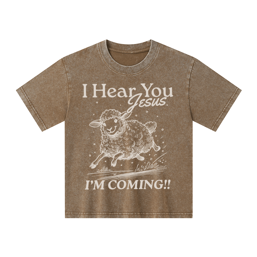 I Hear You Jesus Kid Washed T-Shirt