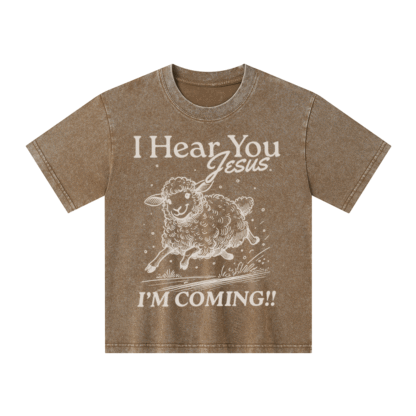 I Hear You Jesus Kid Washed T-Shirt