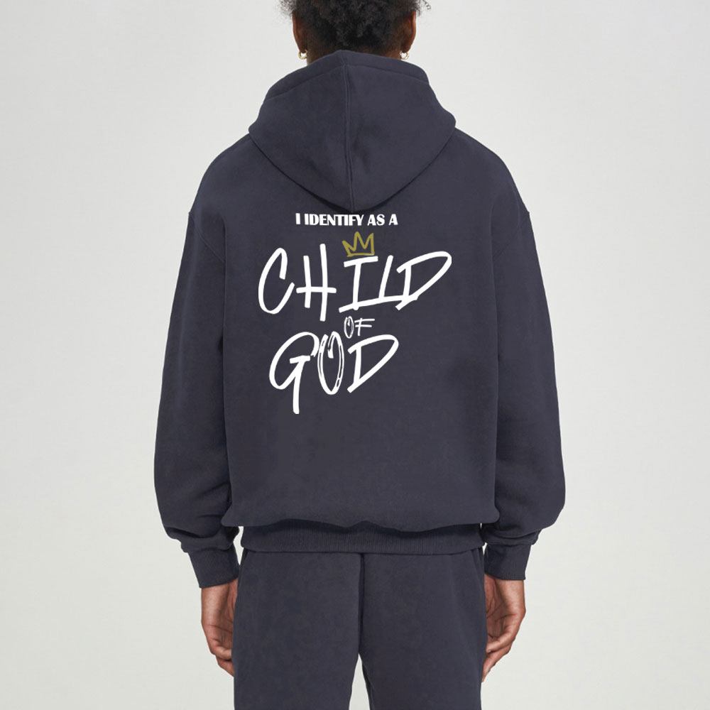 I Identify As A Child Of God Christian Fleece Hoodie Set