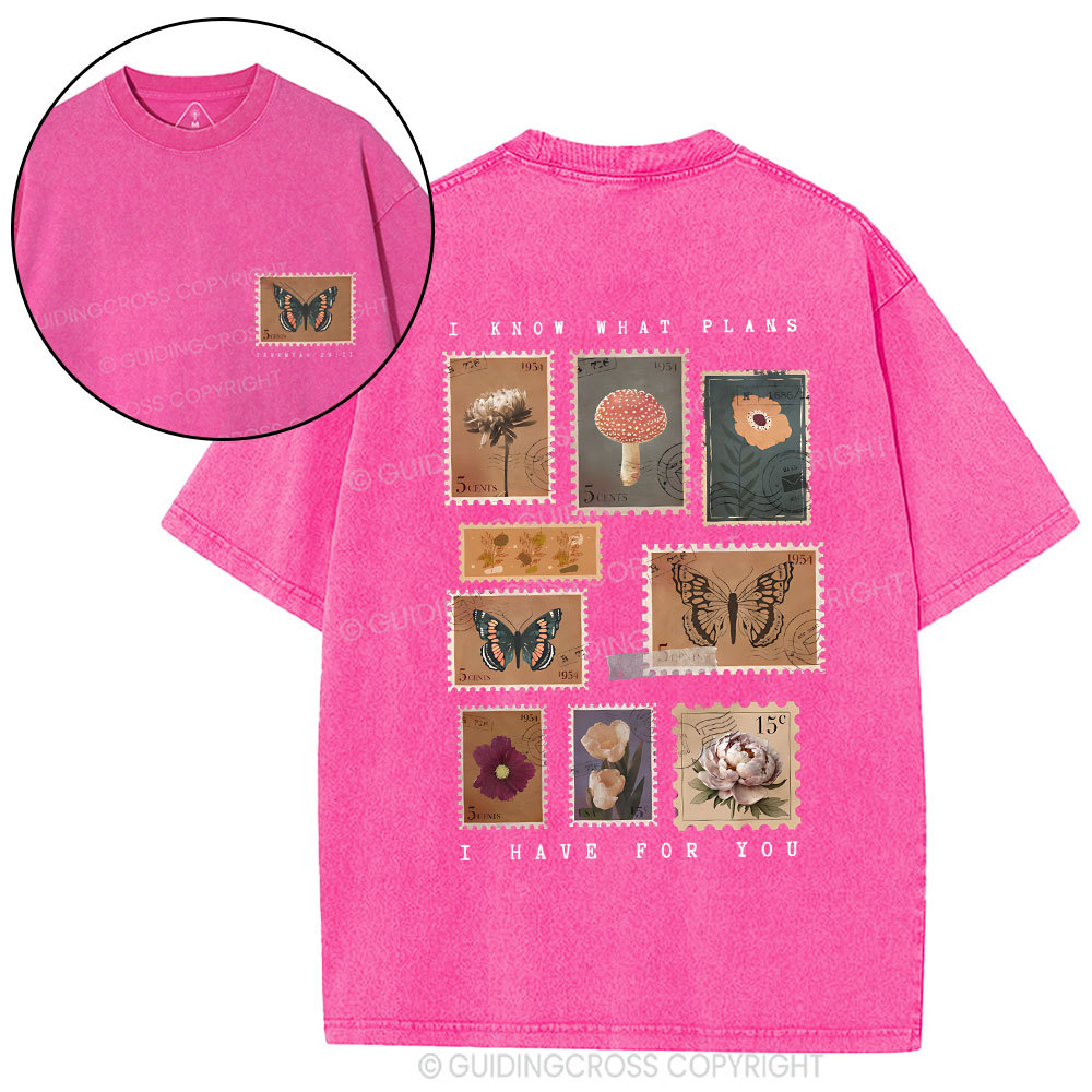 I Know A Plans Christian Washed T-Shirt