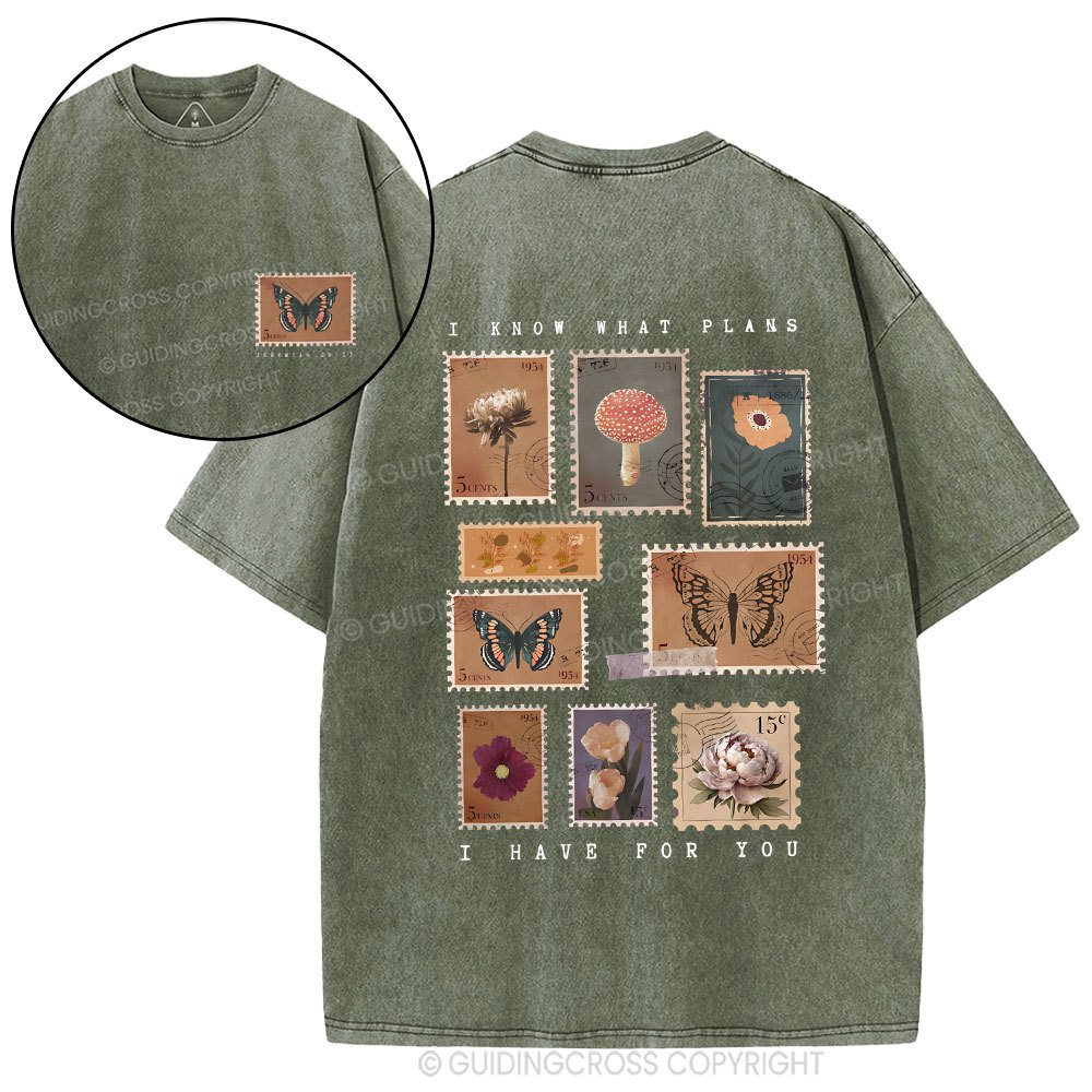 I Know A Plans Christian Washed T-Shirt