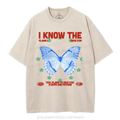 I Know The Plans Christian Washed T-Shirt