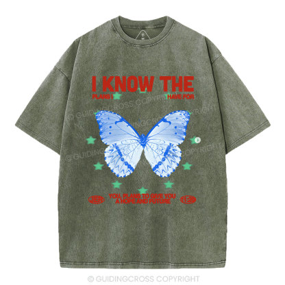 I Know The Plans Christian Washed T-Shirt