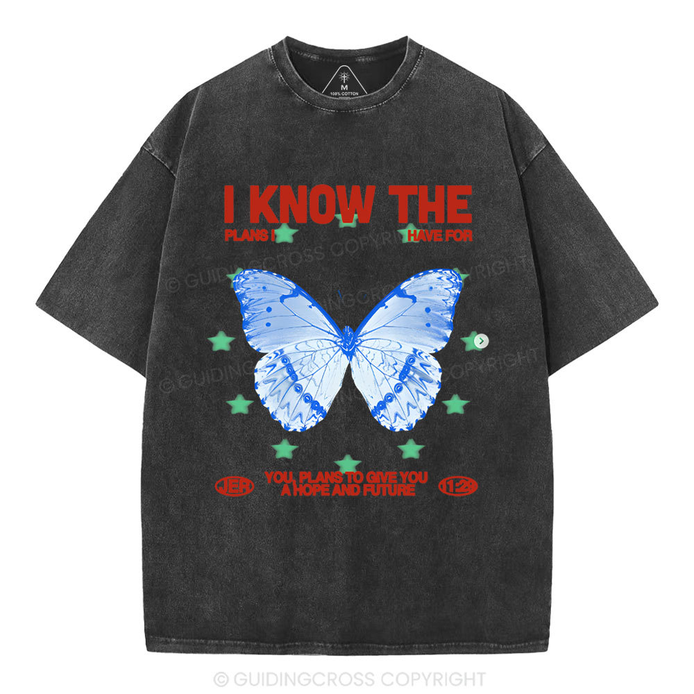 I Know The Plans Christian Washed T-Shirt