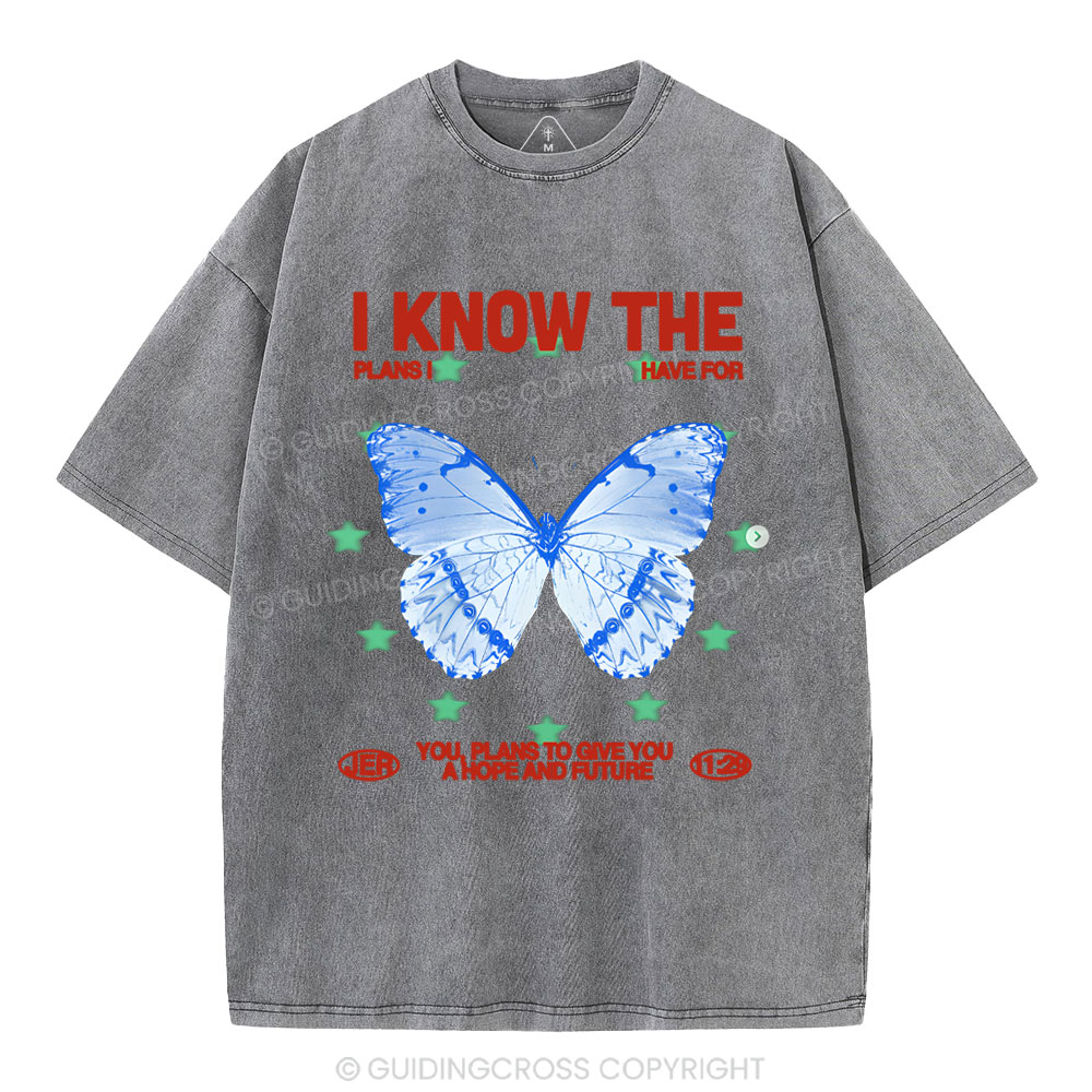 I Know The Plans Christian Washed T-Shirt