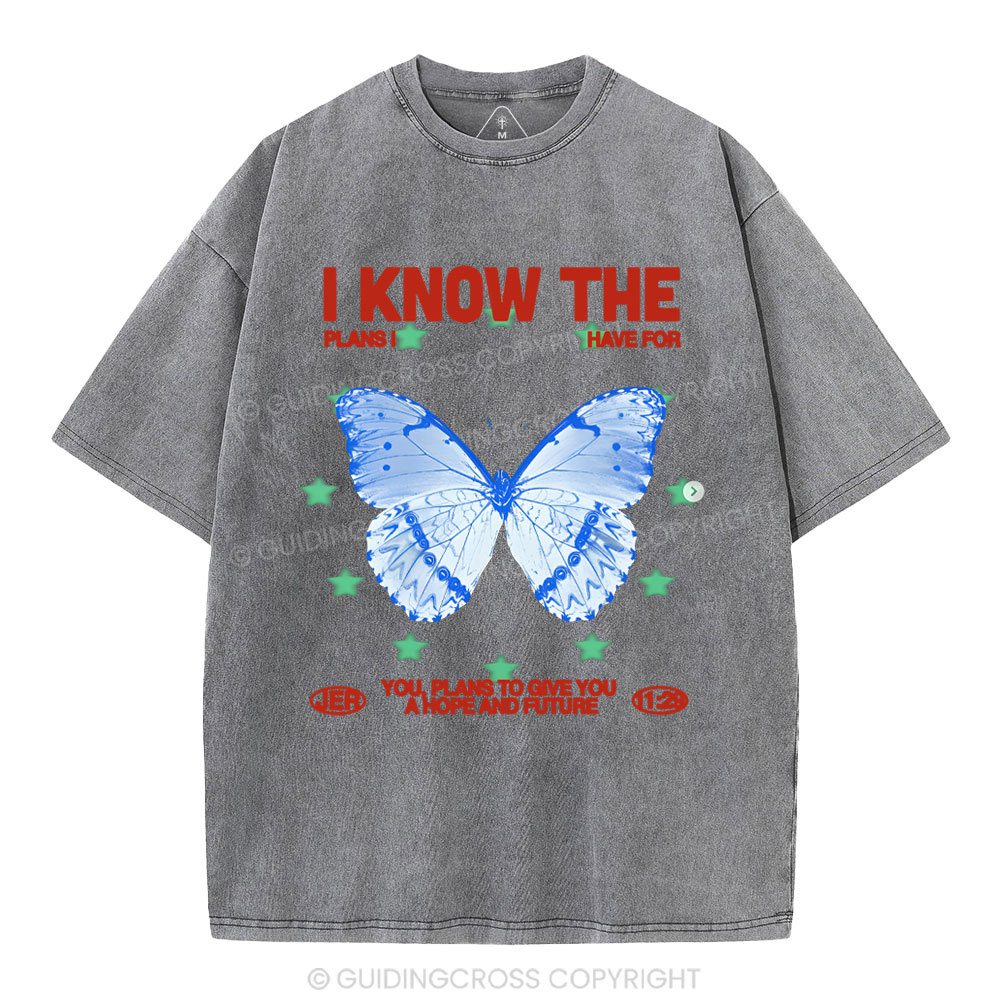 I Know The Plans Christian Washed T-Shirt