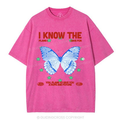 I Know The Plans Christian Washed T-Shirt