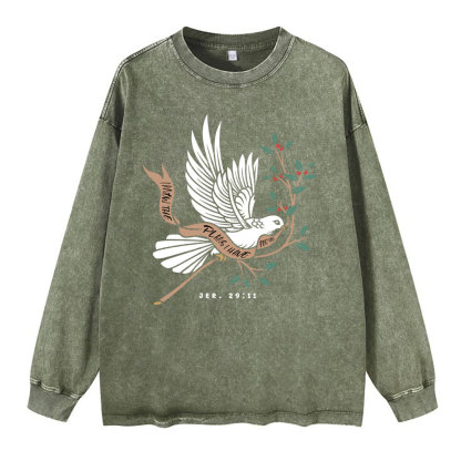 I Know The Plans I Have For You Washed Long Sleeve T-Shirt