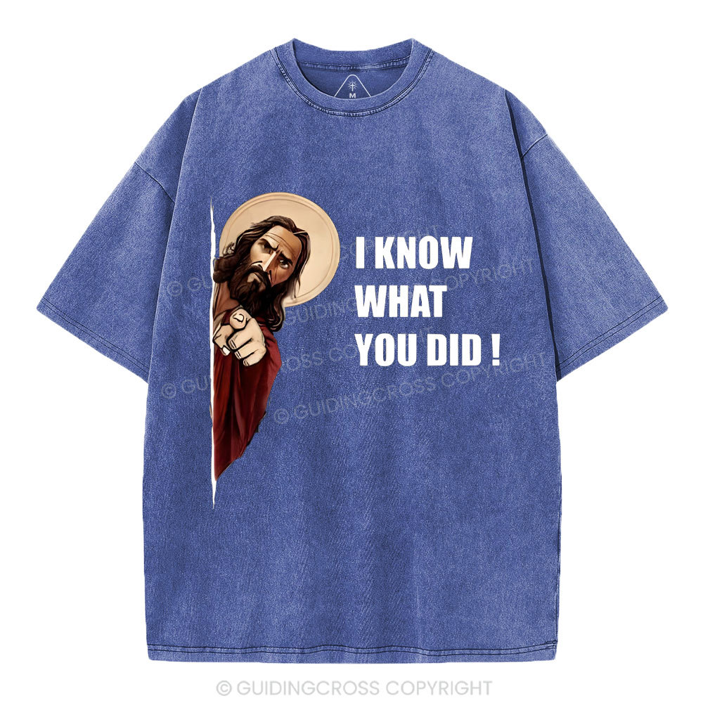I Know What You Did Christian Washed T-Shirt