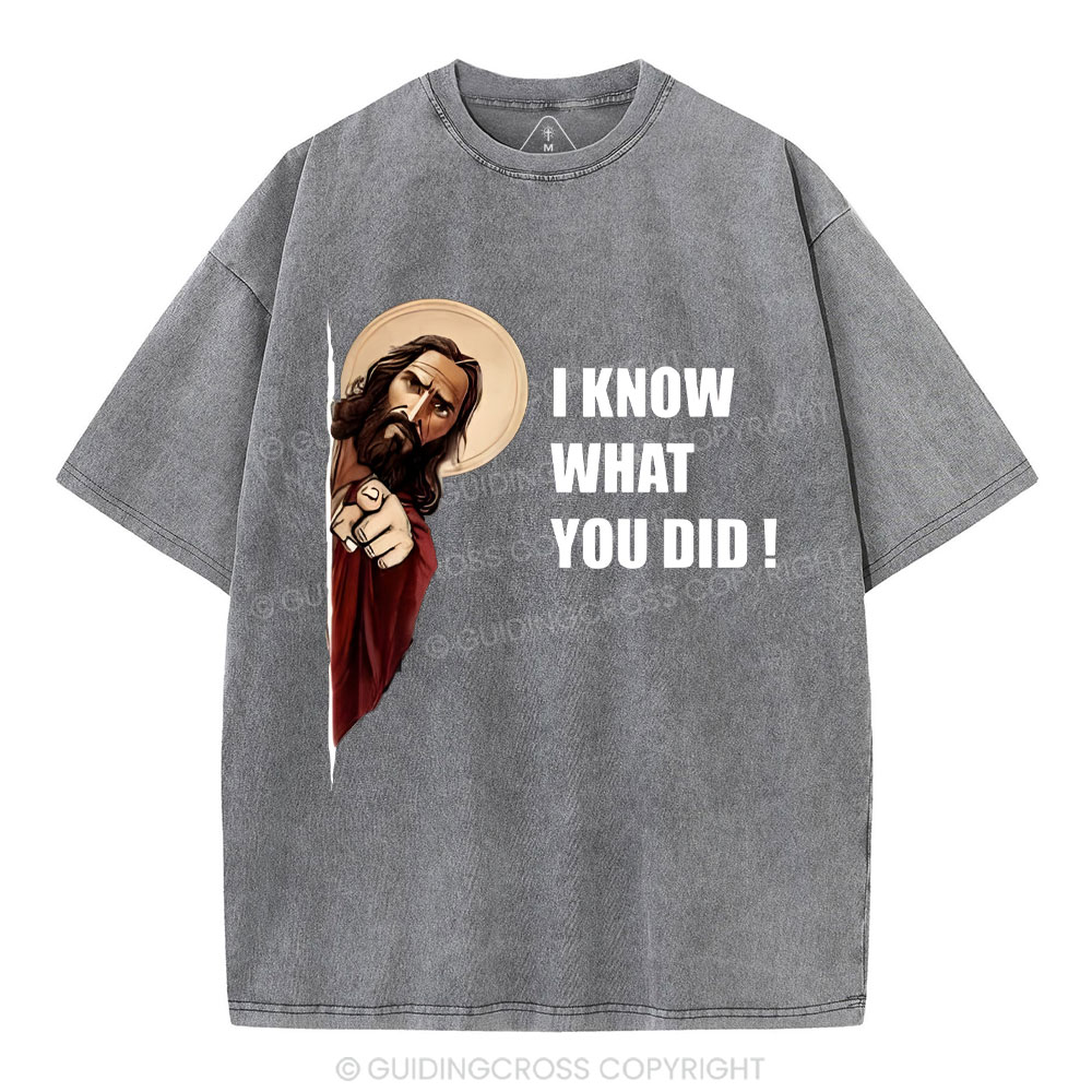 I Know What You Did Christian Washed T-Shirt