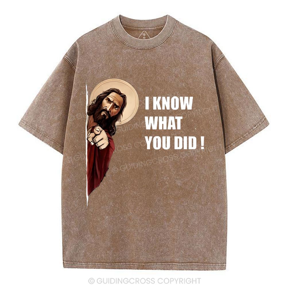 I Know What You Did Christian Washed T-Shirt