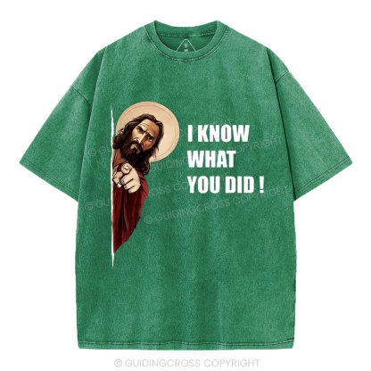 I Know What You Did Christian Washed T-Shirt
