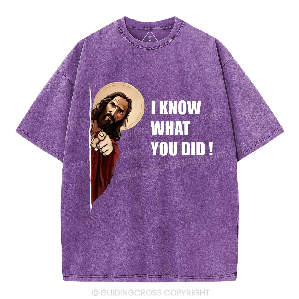 I Know What You Did Christian Washed T-Shirt